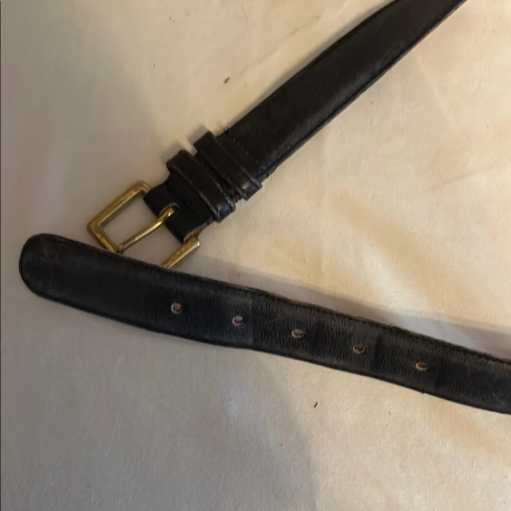 Coach 7600 Men's Black Leather Belt size 38 / 95